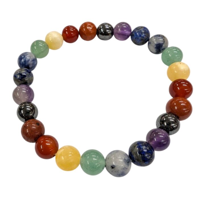 7 Chakra Beaded Stretch Healing Stone Bracelets - Image 3