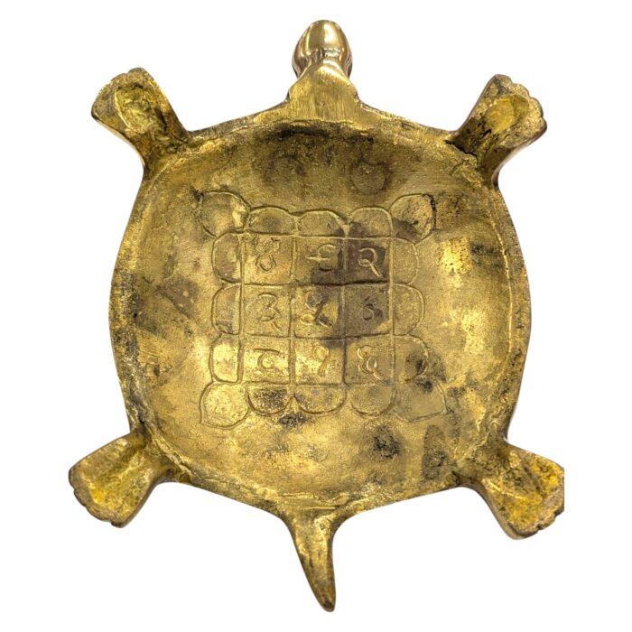 Brass Tortoise with Lord Ganesha on Back - 7.5 inch - Image 7