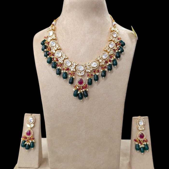 Necklace with earrings | Semi Precious Necklace and Earring Set - Image 2