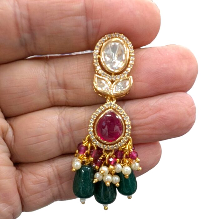 Necklace with earrings | Semi Precious Necklace and Earring Set - Image 5