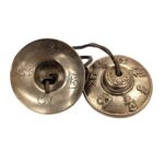 Handmade Bronze Tingsha Bell – 6.7 cm | Tibetan hand cymbals - Image 2