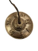 Handmade Bronze Tingsha Bell – 6.7 cm | Tibetan hand cymbals - Image 3