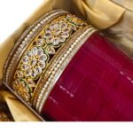 Floral kundan bridal chura | red bridal chura | wedding chura for bride | dulhan chura