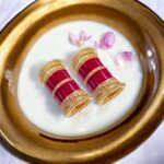 Designer Chura - Red - Flower | Wedding Chura Bangles