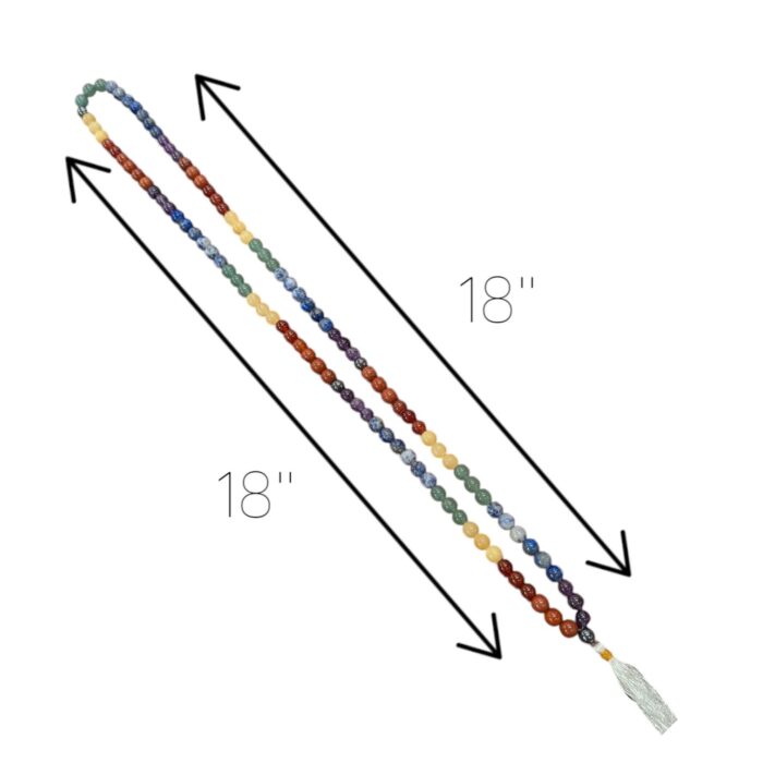 7 Chakra Gemstone Mala Necklace - Image 6