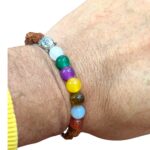 7 Chakra Healing Crystals with Rudraksha beads Bracelets - Image 3