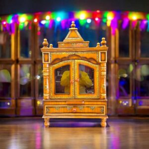Wooden pooja mandir - 37inch | Large home temple