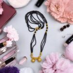 3 string black and golden bead mangalsutra