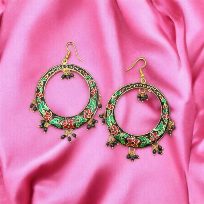 Meena Earrings - Black - Image 2