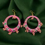 Meena Earrings - Pink - Image 2