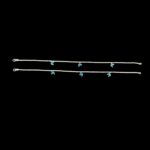 Close up of Silver anklets