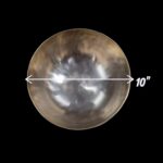 Dimensions of the Large 10 inch hand beaten singing bowl