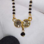 Close up of 2 stone small sized mangals utra for everyday wearing