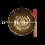 Fine Etched Handmade Singing Bowl - 5.5 inch - Image 6
