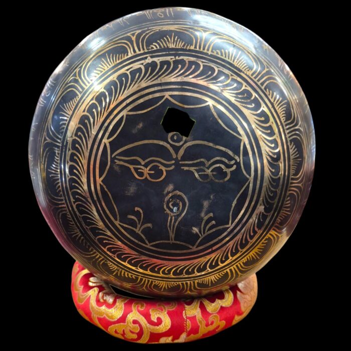 Fine Etched Handmade Singing Bowl - Ten inch - Image 5