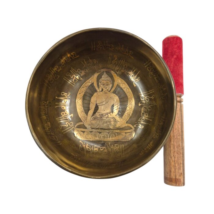 Fine Etched Handmade Singing Bowl - 5.5 inch - Image 2