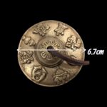 Handmade Bronze Tingsha Bell with Buddhist symbols - 6.7 cm - Image 5