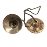 Handmade Bronze Tingsha Bell – 6.1 cm | Tibetan hand cymbals - Image 4
