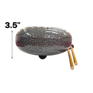 Dimensions of the steel tongue drum