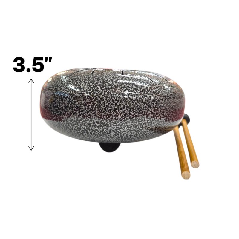 Dimensions of the steel tongue drum