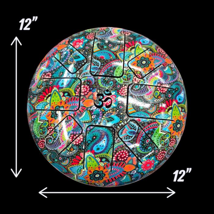 Steel Tongue Drum with a Carry Bag - 12 Inches - Image 3