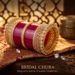 Red wedding Chura bangles for women