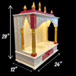 Dimensions of wooden mandir with concealed led light