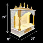 Dimensions of wooden mandir with concealed led light