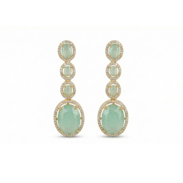 AD Party Wear Dangler Earrings - Image 4