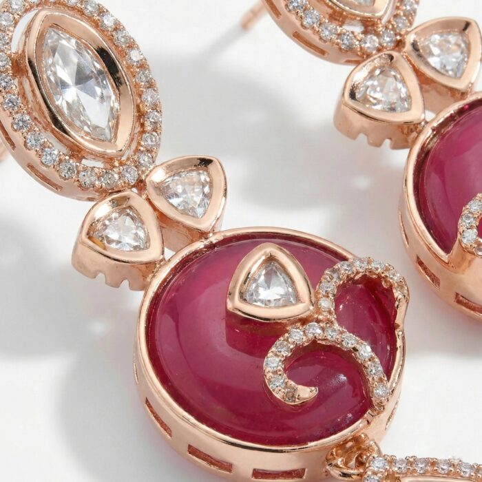 AD Party Wear Dangler Earrings - Image 3