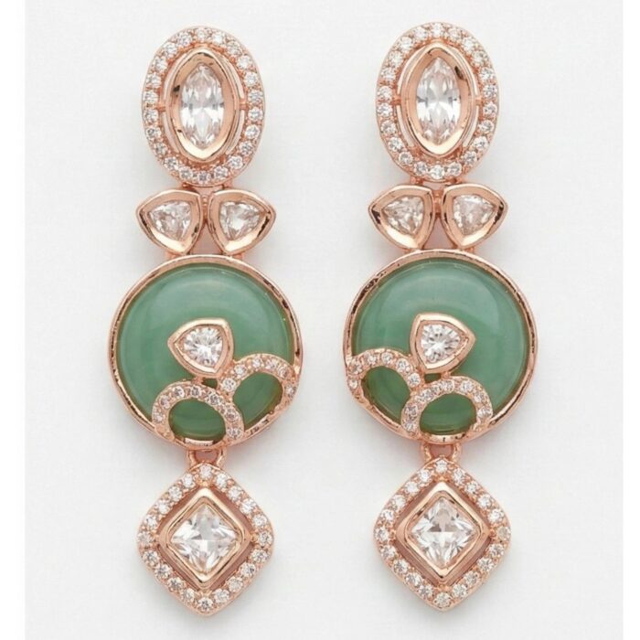 AD Party Wear Dangler Earrings - Image 3