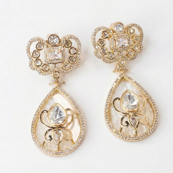 AD Party Wear Dangler Earrings - Image 3