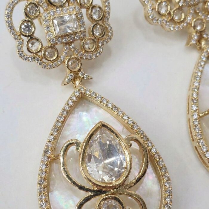 AD Party Wear Dangler Earrings - Image 4