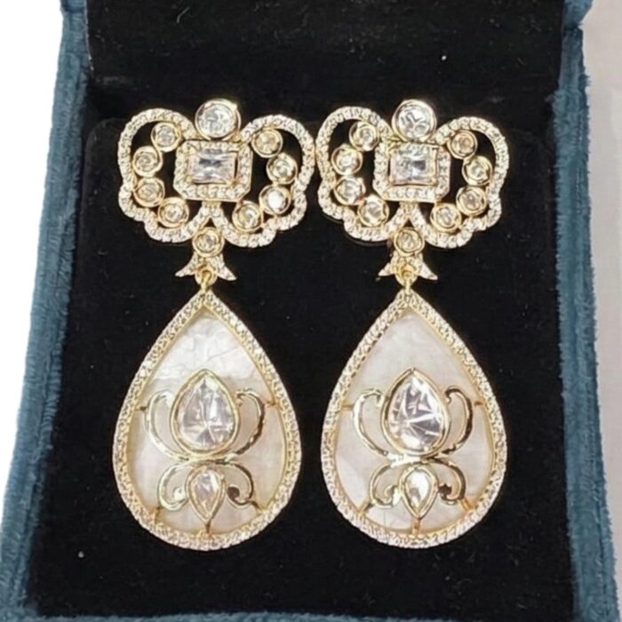 AD Party Wear Dangler Earrings - Image 5