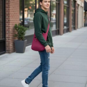 Lightweight fabric sling bag for men | Hands-free everyday wear