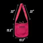 Dimensions of the Cotton cross body sling bag