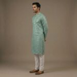 Fine Chikankari embroidery with subtle sequin detailing