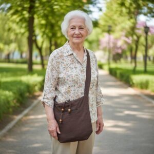 Lightweight cotton crossbody sling bag | Unisex design for everyday use