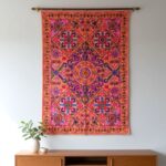 Embroidery Cotton Tapestry - Orange