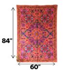 Embroidery Cotton Tapestry - Orange - Image 4