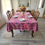 Embroidery Cotton Tapestry - Lite Pink - Image 3