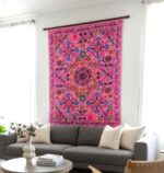 Embroidery Cotton Tapestry - Lite Pink