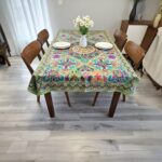 Embroidery Cotton Tapestry - Lite Green - Image 2