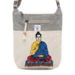 Natural Hemp Shoulder Bag - Buddha - Image 3