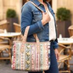 Embroidered Patchwork Tote Bag - Image 2
