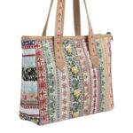Embroidered Patchwork Tote Bag - Image 3