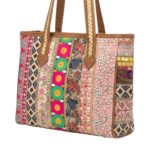 Embroidered Patchwork Tote Bag - Image 3