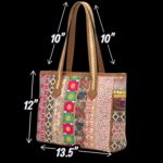 Embroidered Patchwork Tote Bag - Image 4