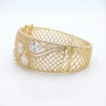 Luxury AD stone kada | 24 K gold plated with Ad stone work