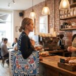 Elephant Tote Bag with Zipper Closure - Turquoise